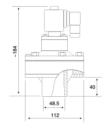 DMF-Y-40淹沒式電磁脈沖閥
